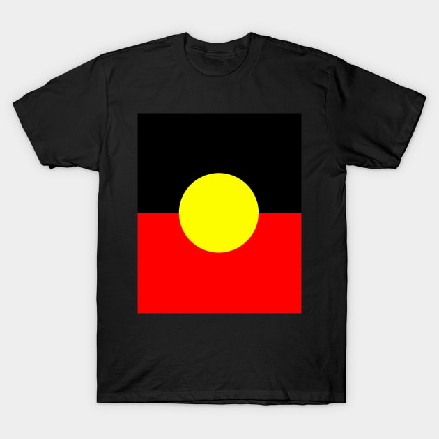 Australian Aboriginal Flag T-Shirt by valentinahramov